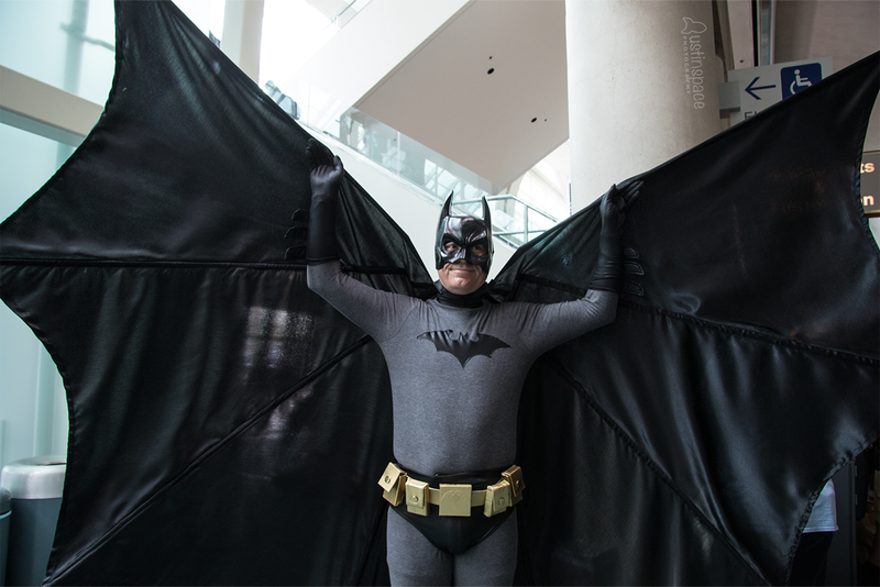 Batman unfurls his wings! Image Credit: John Austin